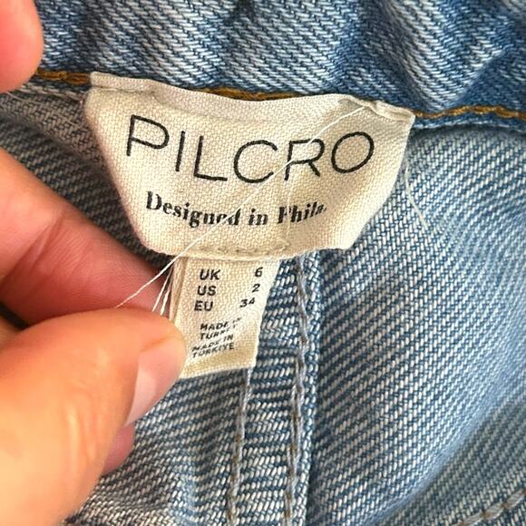 Anthropologie Pilcro Madi Denim Skirt Blue 2 - Picture 5 of 6